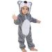 COOKY.D Baby Hooded Rompers Infant Winter Flannel Jumpsuit Pajamas 2-36 Months 12-18 Months Koala