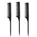 3 Teasing Comb Tail Comb for Root Teasing for Thin Add Volume Fine and Normal Hair Types Hair Comb For Women And Men 8.75 Inches Black 4
