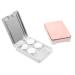 Gatuida 2 Set boxing contact lenses in mirror color eye contact case house supply cosmetics travel contact lens set household color contact lenses suite container travel pp silver 9x6.1x2.2cm