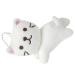 Cuddly toy key pendant mini-plush key trailer |Soft plush cartoon cuddling doll-figure toy mini-cat plush cartoon-anime-plush cat decorative key ring white