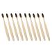 Magik 10-20Pcs Bamboo Toothbrush 100% Natural Organic Medium Bristle BPA-Free Bristles (10 Pack Black) 10 Pack Black