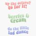 berries and cream pack tiktok (do the little lad dance berries and cream up the octave go for it) Bumper Sticker Vinyl Decal 5 inches