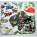 Set of 5 Dinosaur Printed 2 Ply Flannel Cloth Wipes - 8x8 Inches - Buy Online on GoSupps.com