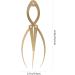 Housoutil 1pc Eyebrow Positioning Ruler Eyebrow Caliper Ruler Make up Kit Eyebrow Measuring Tool Gold Scale 16.5x5.4cm Golden - Buy Online on GoSupps.com