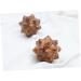 Frcolor Massage Ball - Lacrosse Acupressure & Trigger Point Roller for Deep Tissue Relief | Yoga & Muscle Massage Device (5x5cm Brown) - Buy Online on GoSupps.com