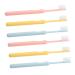 Minkissy 6st soft toothbrush cleaning of toothbrushes for the household sensitive toothbrushes reusable toothbrush made of wood lovers family package nylon tools