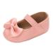 LACOFIA Baby Girls Anti-Slip First Walking Shoes Infant Bowknot Mary Jane Princess Party Shoes Prewalkers 6-12 Months C Pink