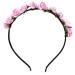 Flower headband for party/wedding hippie/boho style pink flower
