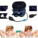 Cervical Neck Traction Device for Pain Relief | Neck Support & Bandage - Blue - Buy Online on GoSupps.com