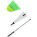 XHTLLO Retractable Leaf Rake Broom Set Stainless Steel Garden Hand Tool for Lawn Removal Adjustable Yard Cleaning Kit for Fallen Leaves - Buy Online on GoSupps.com