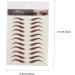 Gogogmee 4 Sheets Waterproof Eyebrow Stickers Eyebrow Tools 4d Artificial Eyebrow Tattoos Cosmetic 6d Hair 21x14.8cm Brown - Buy Online on GoSupps.com