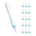 Q Grips Ear Wax Cleaners UK Safe Ear Wax Removal Tool - 16 Pcs Soft Replacement Tips Suitable for Adult & Kids blue