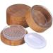 30g Portable Bamboo Makeup Container - Eco-Friendly DIY Cosmetic Jar with Sponge for Loose Powder & Foundation - Buy Online on GoSupps.com