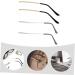 Buy Hapinary Metal Screwdriver & 2 Pairs of Replacement Glasses Legs for Sunglasses & Spectacles - Universal Repair Kit for Men & Women - Buy Online on GoSupps.com