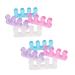 YUANHONGJIAN 4 Pairs Gel Toe Separator Toe Stretcher Soft Finger Divider Spacer for Men Women Nail Pedicure Manicure Polishing