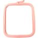 Nurge Pink Plastic Square Embroidery Hoops  Cross Stich Hoop  Punch Needle Hoop (Medium)