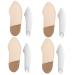 PLAFOPE 4pcs Face Foundation Spatula Makeup Plate Mixer Makeup Mixing Spatula Palette Stainless Steel Silver