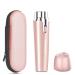 Scienbeauty Facial Hair Remover Women, Painless Electric Facial Hair Trimmer Clipper for Women with Dust Protection Cover, Ladies Electric Shaver for Peach Fuzz, Facial Hair, Lip (Pink)