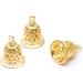 EXCEART 10Pcs Brass Jingle Bells - Vintage Wind Chimes Rustic Handicrafts Bells - Jewelry Bag Charms Pendants - 0.59x0.47 Inch - Buy Online on GoSupps.com