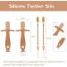 Vicloon Teething Toys for Baby 2pcs Teether Toy Silicone Baby Teether with Suction Cup Baby Teething Toy with 2 Anti-Lost Chain Teething Ring for 2 Months Above Infant Sore Gums Pain Relief(Brown) S-Suckers brown - Buy Online on GoSupps.com