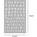 FRCOLOR 4 Sets English Number Nail Stickers Holographic Letter Nail Art Stickers Old English Alphabet Nail Decals for Women Girls DIY Nail Decoration Manicure - Buy Online on GoSupps.com