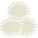 PEACECOLOR 3 Pcs Round Nail Display Nail Tip Exhibition White Nail Art Color Card Plastic Nailart Display