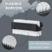 Parsa Beauty Double-Sided Nail Brush Set - 3 Black Hand Washing Brushes for Bathroom Toilet Sink & Workshop - Buy Online on GoSupps.com