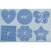 Plastic Canvas Variety Pack - Circle, Square, Heart, Star, Flower & Butterfly - 12 Pieces - 2.25 to 4.25 inches - Buy Online on GoSupps.com