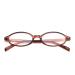 Fashion Fake Glasses Oval Y2k Eyewear Frame Blue Light Non Prescription Glasses for Women Clear Cosplay Glasses Brown Frame