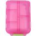 Portable Waterproof Medicine Case - 10 Compartment Weekly Pill Organizer with Buckle Lock | Rose Red - Buy Online on GoSupps.com