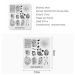 Kads FA064 Nail Art Stamping Plate - Fashion Series DIY Decoration Tool for Stunning Nail Designs - Buy Online on GoSupps.com