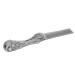 Foldable hair comb from zinclegation hairdressing comb prevents static smoothing of the teeth portable size multifunctional for hair beard (silver)