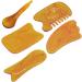 Minkissy 2 Sets Harz Gua Sha Massage Tools - 5 Piece Ochsenhorn Scraping Device for Muscle Relief & Eye Care - Buy Online on GoSupps.com