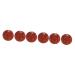 Homsfou 6 Stk carving decompression toys lychi balls Massage ball wooden trade acupressure ball handy handy handicrafts.