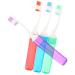 Gogogmy 4 pieces of travel toothbrush travel toothbrush outdoor toothbrush camping travel toothbrush mouth cleaning brush man toothbrush children's toothbrush creative foldable toothbrushes