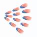 Brishow Coffin Artificial Nails - Shiny Ballerina Acrylic False Nails Full Cover 24 Pieces for Women & Girls - International Shipping - Buy Online on GoSupps.com