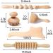 5 Pieces Wooden Gua Sha Tools for Soft Tissue Therapy | Lymphatic Drainage & Muscle Massage | International Shipping - Buy Online on GoSupps.com