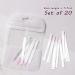 Nails Fiberglass for Quick Nail Art Extension False Nails Tips Forms Salon Tool Equipment 5.5 CM White Set of 20 - Buy Online on GoSupps.com