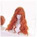 70cm Long Orange Curly Lolita Wig | Heat Resistant Synthetic Hair Cosplay & Halloween Wig + Cap | Harajuku Style - Buy Online on GoSupps.com