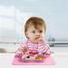 SFCCMM Toddler Baby Plates Silicone Divided Cartoon - Portable Non Slip Suction Toddler Plates for Children Baby and Kids Baby Dinnerware Eating Food Plates (Love Pink) - Buy Online on GoSupps.com