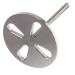 minkissy 2pcs Foot Bearings Hole Tool Feet Sanding Paper Bearing Sand Paper Sanding Paper Bearing for Feet Dead Wear-Resistant Bearing Grinding Disc Stainless Steel Electric 6.6x3cmx2pcs
