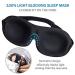 Okwu Comfort 3 Contoured Sleep Mask with 3 Ear Plugs, Case, and Carry Pouch - Black | Payless Price, Premium Quality - Buy Online on GoSupps.com