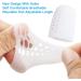 Breathable Silicone Big Toe Caps - 10Pcs Pain Relief for Corns, Blisters, Ingrown Toenails - White - Buy Online on GoSupps.com