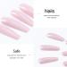Unicra Coffin Long False Nails - Pure Color Ballerina Glossy Acrylic Full Cover 24pcs for Women & Girls | International Shipping Available - Buy Online on GoSupps.com