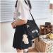 Kawaii Black Mini Backpack with Accessories for Teens - Aesthetic Small Backpack - Buy Online on GoSupps.com