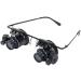 20X Headband Magnifier with 2Led Light Head-Mounted Handsfree Reading Magnifying Glasses Jeweler Magnifying Glass - Buy Online on GoSupps.com
