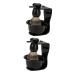 Zerodeko 2pcs shaving bowl shaving brush holder shaving brush stand shaving cup Bristles razor mediumx2pcs Blackx2pcs