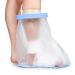 Sumifun Waterproof Foot Cast Covers for Shower Adult with Non-slip Padding Bottom, Watertight Ankle Cast Protector Keep Wounds Dry