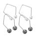 2 Pairs Dimple Trainer Facial Exerciser Small Dimple Marker Portable Dimple Marker Copper Face Maker 4.30X2.50X0.80CM Assorted Color