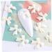 50pcs 3D Bowknot Nail Charms for Nail Art - White Resin Decorations | DIY Manicure Accessories - Buy Online on GoSupps.com